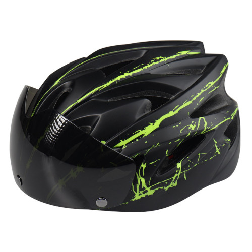 Bicycle riding magnetic suction helmet with goggles mountain bike integrated safety helmet V-120