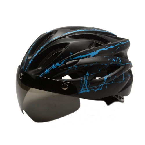Bicycle riding magnetic suction helmet with goggles mountain bike integrated safety helmet V-120