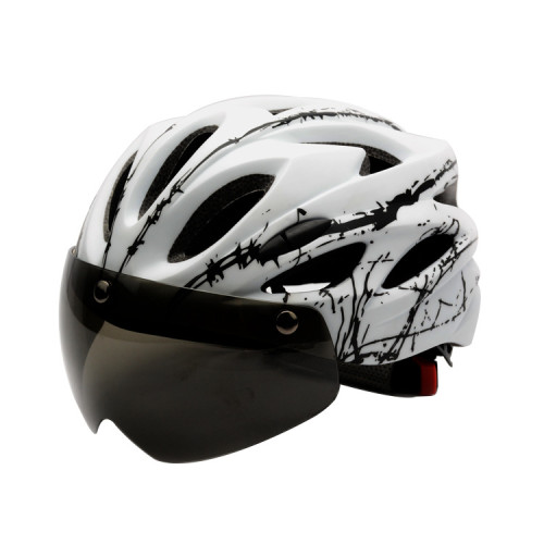 Bicycle riding magnetic suction helmet with goggles mountain bike integrated safety helmet V-120