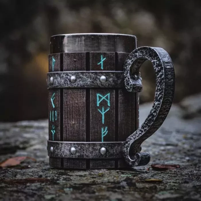 Nordic Viking Handmade Rune Mug（650ml）